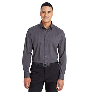 Devon & Jones® CrownLux Performance™Men's Tonal Mini Check Shirt