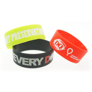Broad Recycled Silicone Wrist Band
