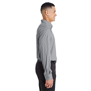 Devon & Jones® CrownLux Performance™Men's Tonal Mini Check Shirt