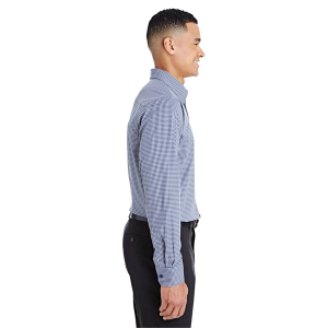 Devon & Jones® CrownLux Performance™Men's Tonal Mini Check Shirt