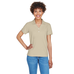 Devon & Jones Ladies' Pima Pique Y-Collar Polo