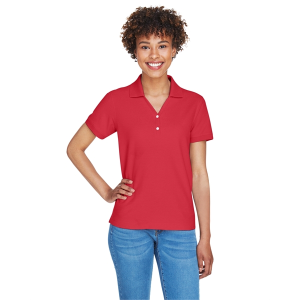 Devon & Jones Ladies' Pima Pique Y-Collar Polo