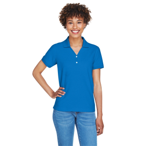 Devon & Jones Ladies' Pima Pique Y-Collar Polo