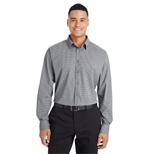 Devon & Jones® CrownLux Performance™Men's Tonal Mini Check Shirt