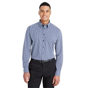 Devon & Jones® CrownLux Performance™Men's Tonal Mini Check Shirt